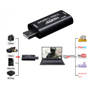 Capturadora de video y audio HDMI 1.4 a USB 2.0