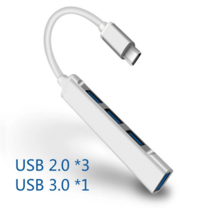 Adaptador Hub Usb Tipo C 4 En 1 Alta Velocidad Usb 3.0 Mac