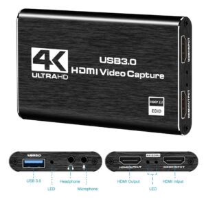 Capturadora HDMI 4K 60fps