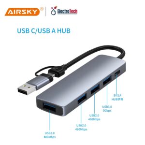 HUB USB-C 4 Puertos AIRSKY
