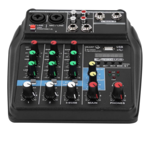 Mezclador de audio de 4 canales bluetooth