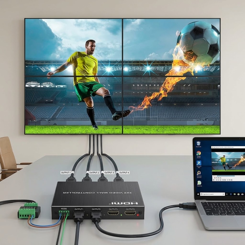 Controlador Video Wall 2x2 4K