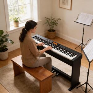 Teclado Casio CDP-S360 BK Piano Digital 88 Teclas Ponderadas | 700 Tonos AiX