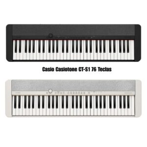 Teclado Casio Casiotone CT-S1 76 Teclas Negro Blanco