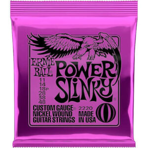 Cuerdas para Guitarra Eléctrica Ernie Ball Power Slinky 2220 11-48, Ernie Ball 2220