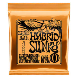 Cuerdas para Guitarra Eléctrica Ernie Ball Hybrid Slinky 2222 09-46