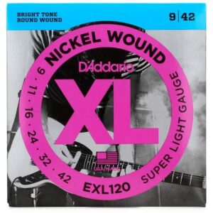 Cuerdas para Guitarra Eléctrica D'Addario EXL120 09-42 | Níquel