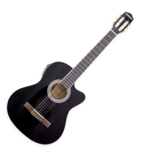 Guitarra Clásica Electroacústica Slim Freeman - Negra