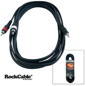 Cable Minijack 3,5mm Estéreo a RCA RockCable 3 metros